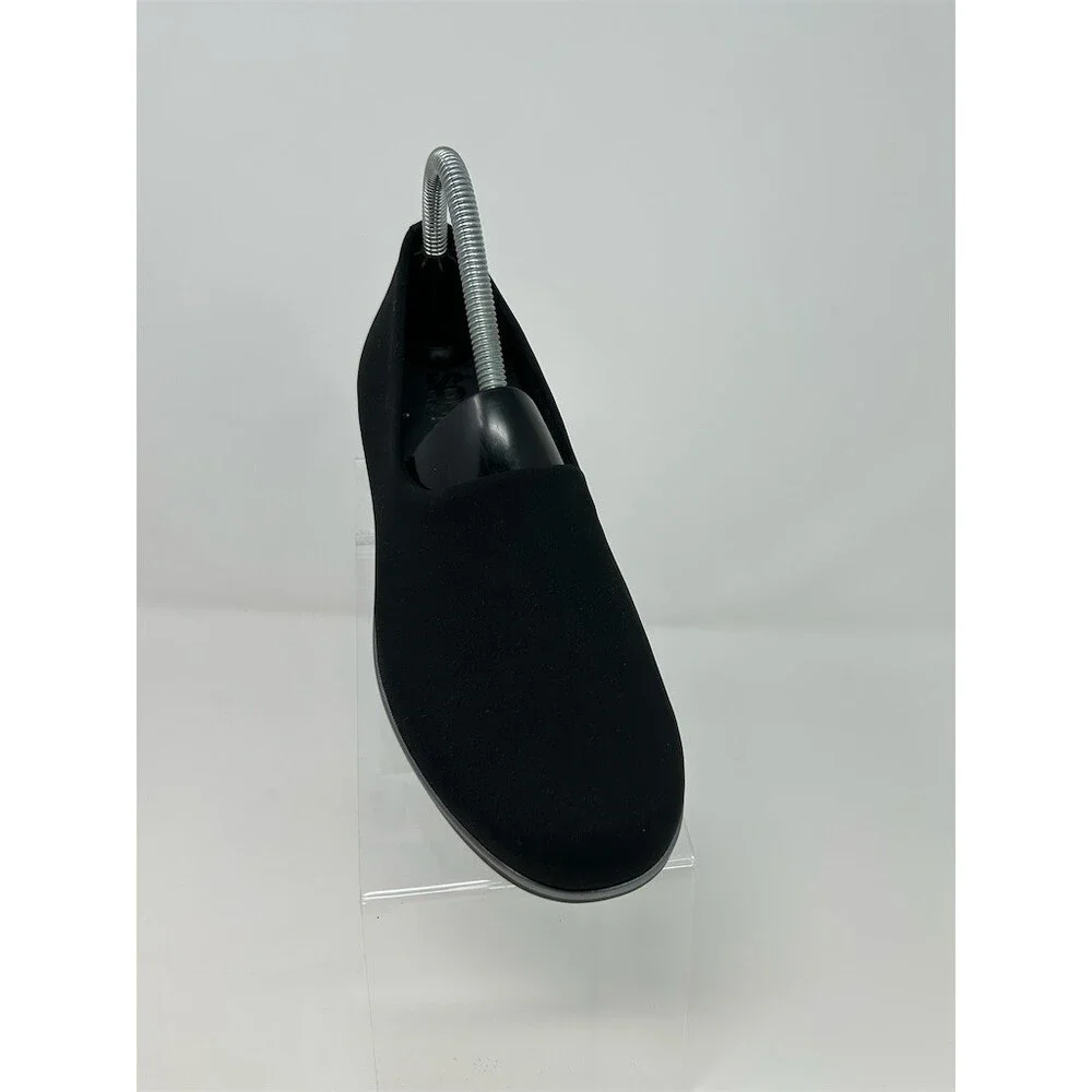 SAS Bliss Womens Slip-On Loafers Black Comfort Wedge Tripad Support Size 6.5W
